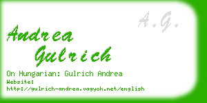andrea gulrich business card